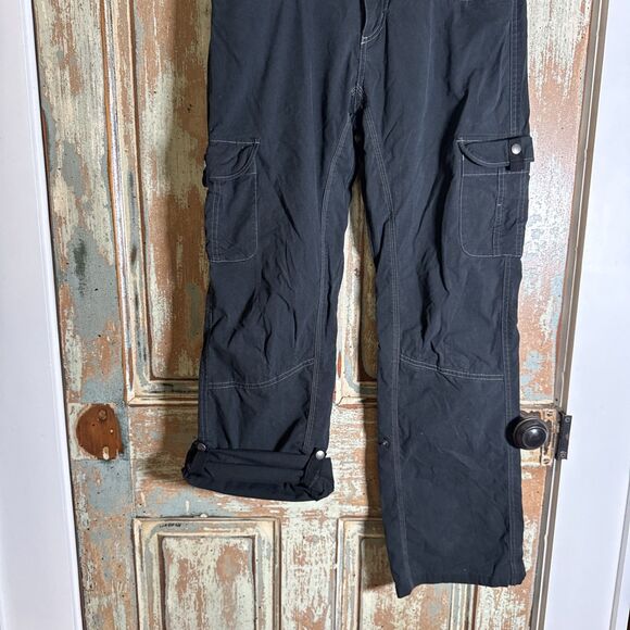 Kuhl Splash Roll Up Pants Women’s 8 Black Hiking Outdoor Camping Cargo - Picture 2 of 16